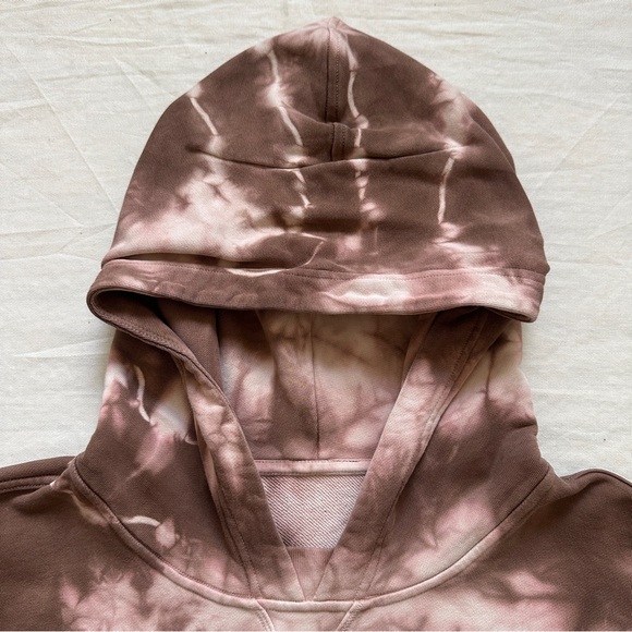 Lululemon All Yours Hoodie in Earth Dye Clay Size 8 Cotton Terry - Picture 3 of 16